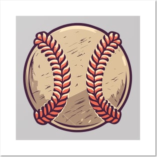 Vintage Baseball ball Posters and Art